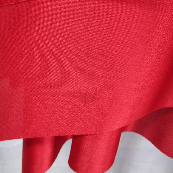 Near Vintage Blondie Nites Red Satin Strapless Cocktail Dress - 9 - Picture 6 of 7